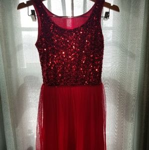 H&M party dress! Red sequence on top.